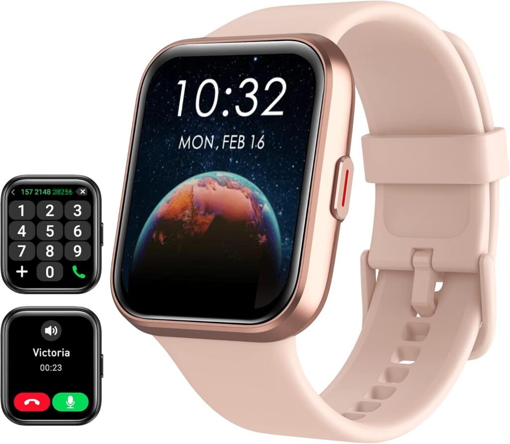 Smart Watch for Women(Answer/Make Call), Alexa Built-in 1.8″ Touch Screen Fitness Watch with SpO2 Heart Rate Sleep Monitor, 100 Sport, IP68 Waterproof Step Counter Ladies Smartwatch for iPhone Android Smart Watch for Women(Answer/Make Call), Alexa Built-in 1.8″ Touch Screen Fitness Watch with SpO2 Heart Rate Sleep Monitor, 100 Sport, IP68 Waterproof Step Counter Ladies Smartwatch for iPhone Android