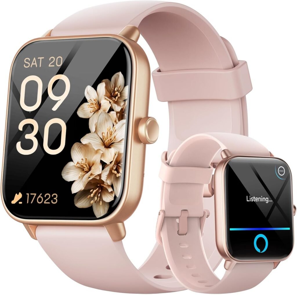 Smart Watches for Women(Answer/Make Call), Alexa Built-in 1.8″ HD Ladies Smartwatch with Heart Rate/SpO2/Sleep Monitor, 110+Sports, IP68 Step Counter Fitness Tracker for iPhone/Samsung/Android Smart Watches for Women(Answer/Make Call), Alexa Built-in 1.8″ HD Ladies Smartwatch with Heart Rate/SpO2/Sleep Monitor, 110+Sports, IP68 Step Counter Fitness Tracker for iPhone/Samsung/Android