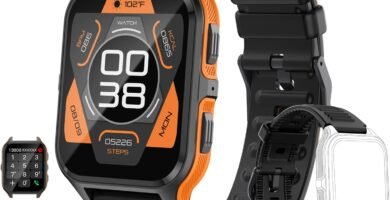 Smart watch military for men women with call dials, that can make calls and answer calls compatible for iOS Android , Fitness Activity tracker with 100+ Sports Modes, Waterproof, Ai voice,Custom dials Smart watch military for men women with call dials, that can make calls and answer calls compatible for iOS Android , Fitness Activity tracker with 100+ Sports Modes, Waterproof, Ai voice,Custom dials