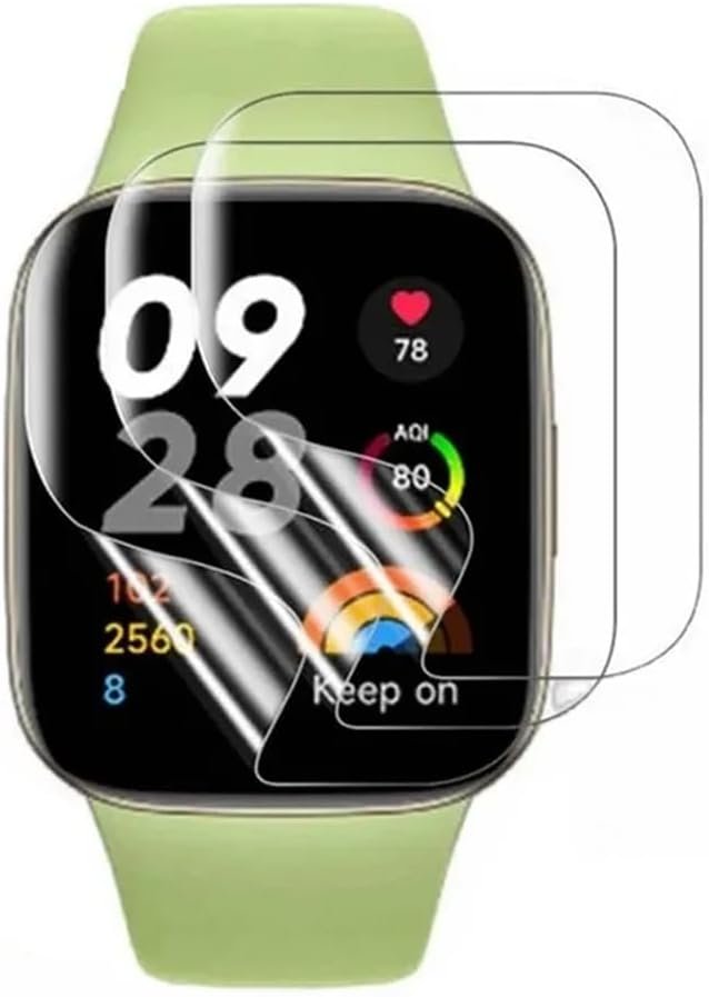 Snailcanfly 5pcs Hydrogel Film Screen Protector for Xiaomi Redmi Watch 3 Active 1.83″ Smart Watch Flexible HD Transparent TPU Protective Film Ultra-thin Self-Healing Anti scratch Explosion-proof