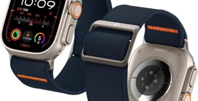 Spigen Lite Fit Ultra Strap Compatible with Apple Watch Band for Apple Watch Ultra 2/1 49mm, Series 10 46mm, Series 9/8/7 45mm, Series SE2/6/SE/5/4 44mm and Series 3/2/1 42mm – Navy Spigen Lite Fit Ultra Strap Compatible with Apple Watch Band for Apple Watch Ultra 2/1 49mm, Series 10 46mm, Series 9/8/7 45mm, Series SE2/6/SE/5/4 44mm and Series 3/2/1 42mm – Navy