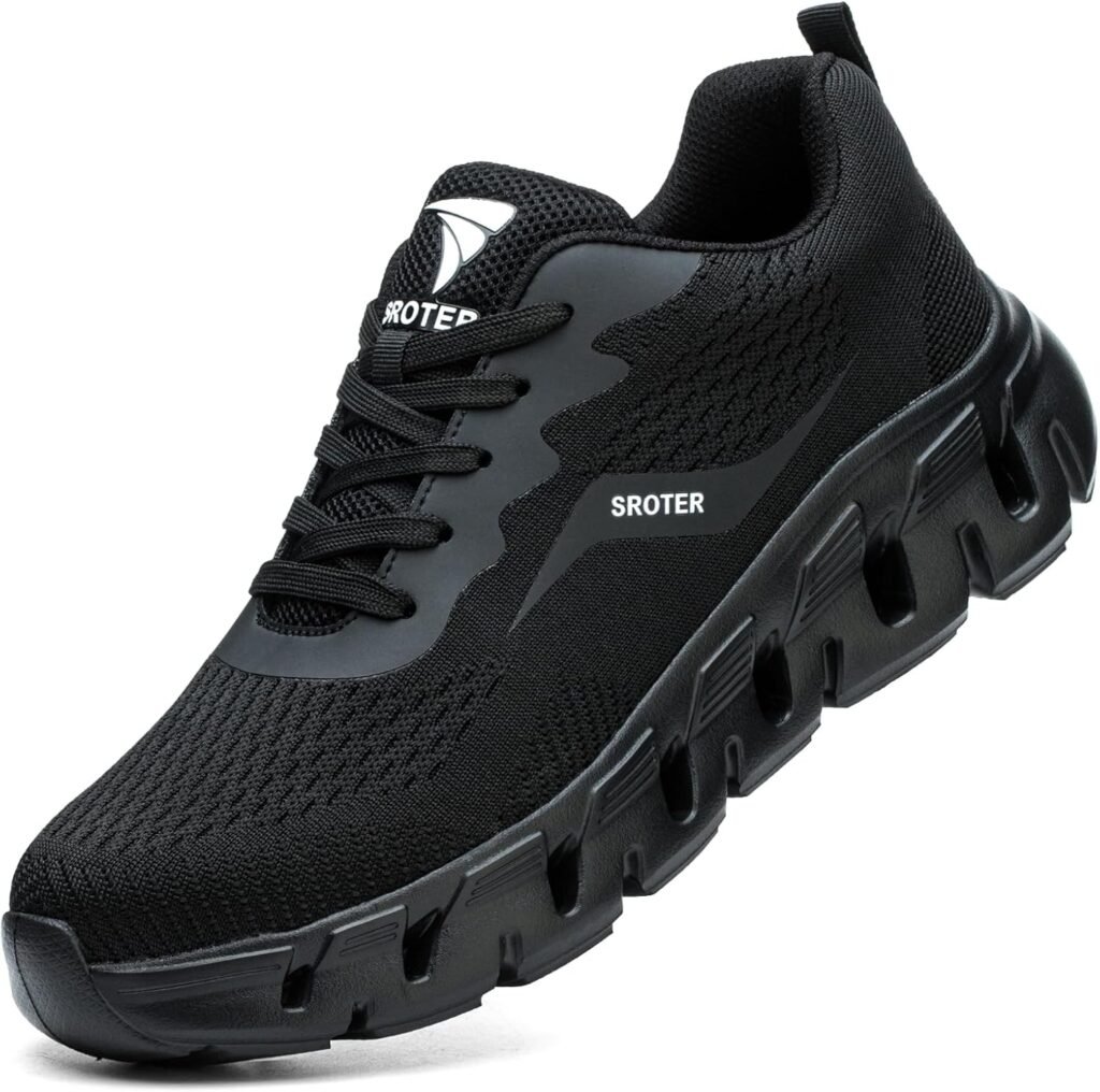 Steel Toe Cap Trainers Safety Trainers Mens Womens Lightweight Safety Shoes Non Slip Breathable Comfortable Work Shoes Safety Boots