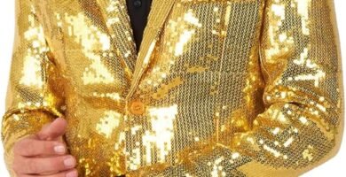 Suitmeister Sequins Christmas Blazer for Men – Slim Fit – Shiny New Years Party Jacket Suitmeister Sequins Christmas Blazer for Men – Slim Fit – Shiny New Years Party Jacket