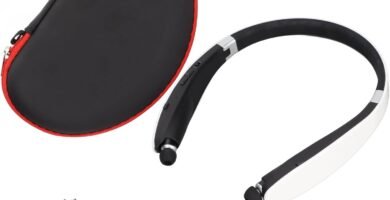 Sxhlseller Neckband Bluetooth Headphone, Foldable Retractable Earbuds Wireless Headset with Mic, Stereo Noise Cancelling Headset for Training, Travel, Business(White) Sxhlseller Neckband Bluetooth Headphone, Foldable Retractable Earbuds Wireless Headset with Mic, Stereo Noise Cancelling Headset for Training, Travel, Business(White)