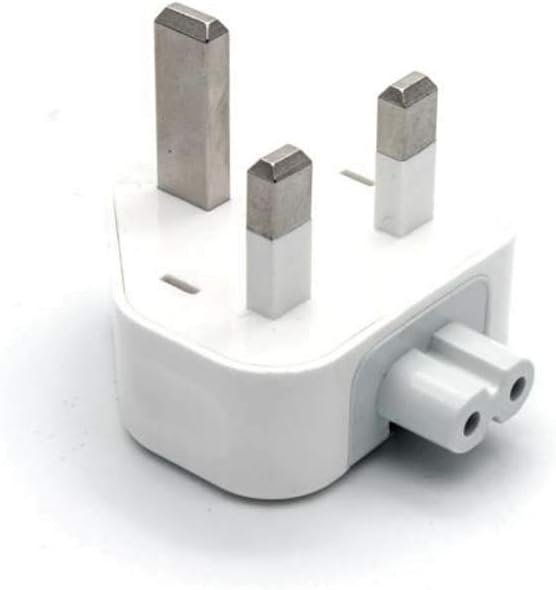TB® UK Plug Duckhead Power Adapter with FUSE For All MacBooks USB-C Power Adapters, MagSafe and MagSafe 2 Power Adapters 10W 12W Replacement UK 3 Pin AC Power Adapter TB® UK Plug Duckhead Power Adapter with FUSE For All MacBooks USB-C Power Adapters, MagSafe and MagSafe 2 Power Adapters 10W 12W Replacement UK 3 Pin AC Power Adapter