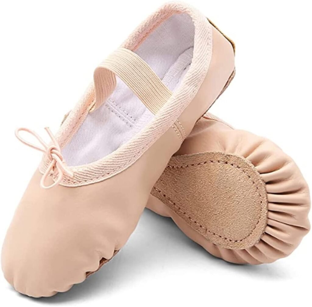 TETSUO Girls Ballet Shoes, Indoor Gymnastic Ballerina Dance Flats Slippers for Kids, Toddlers Dancing, Yoga, Fitness TETSUO Girls Ballet Shoes, Indoor Gymnastic Ballerina Dance Flats Slippers for Kids, Toddlers Dancing, Yoga, Fitness