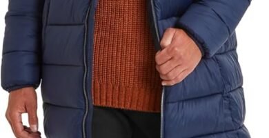 TOG24 Barnby Mens Padded Coat Insulated Jacket Light Rain Protection & Wind Resistant Insulated Filling Made From Recycled Materials Toggle Adjusters On Hood