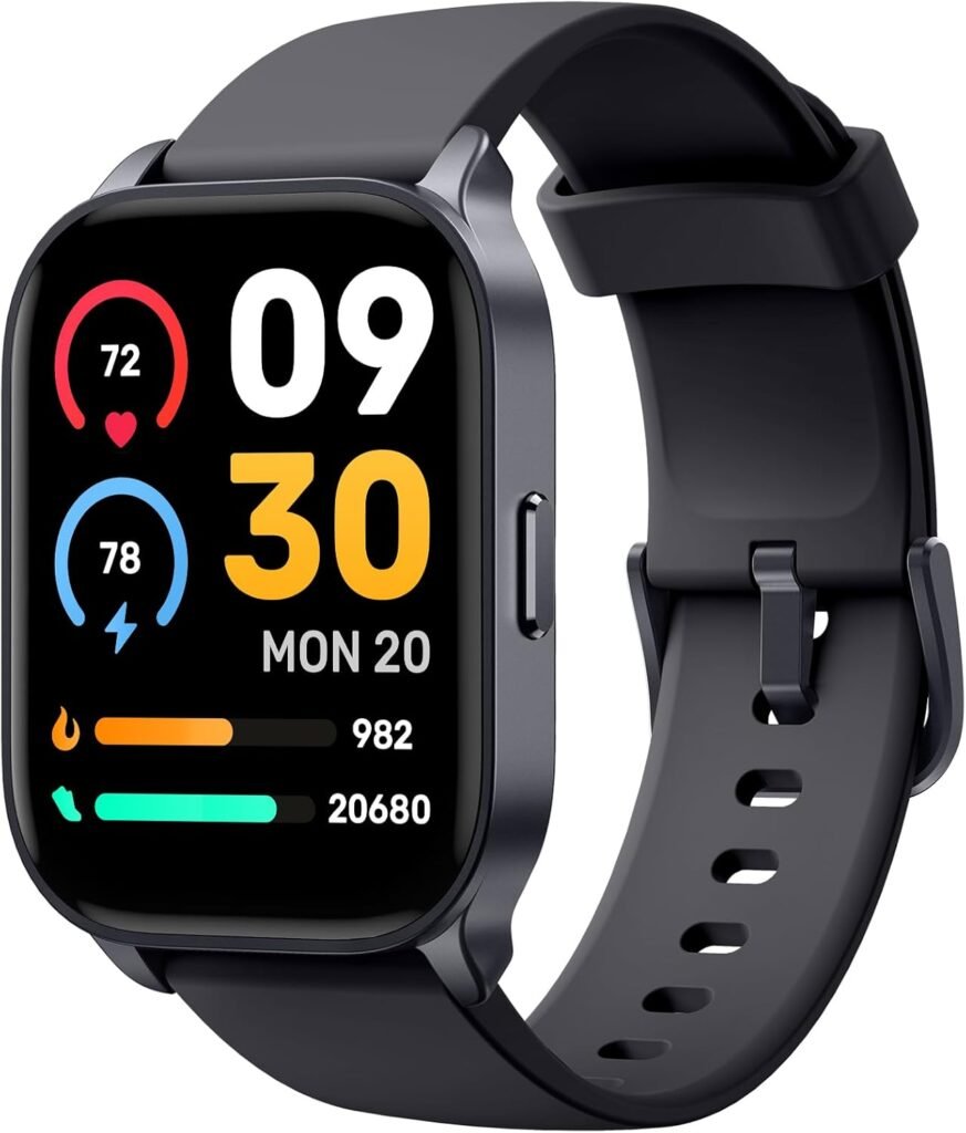 TOOBUR Smart Watch for Men Women, Answer/Make Calls, Alexa Built-in, Fitness Watch IP68 Waterproof/Heart Rate/Sleep Monitor/100 Sports, Step Counter, Smartwatch Compatible Android IOS