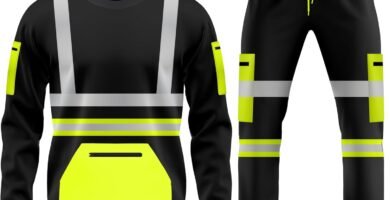 TORO ACTIVA Hi Vis Workwear Fleece Tracksuit Set Open Hem Cuffed Trouser Drawstring Pockets Long Sleeves Sweatshirt Saftey Top & Bottom Set TORO ACTIVA Hi Vis Workwear Fleece Tracksuit Set Open Hem Cuffed Trouser Drawstring Pockets Long Sleeves Sweatshirt Saftey Top & Bottom Set