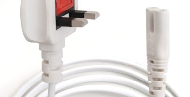 TRD White Figure 8 Power Lead 3M – 2 Pin Mains Cable IEC C7 UK Plug For Printer, Laptop Charger, TV Power Cable Compatible with PS4, PS5, Xbox Series X, Samsung TV, Sony TV, LG TV, Panasonic TV TRD White Figure 8 Power Lead 3M – 2 Pin Mains Cable IEC C7 UK Plug For Printer, Laptop Charger, TV Power Cable Compatible with PS4, PS5, Xbox Series X, Samsung TV, Sony TV, LG TV, Panasonic TV