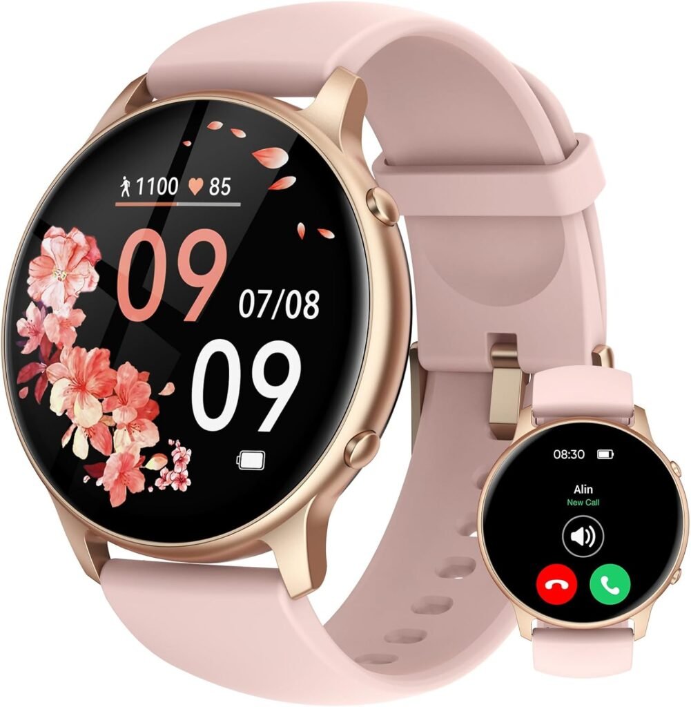 TUYOMA Smart Watches for Women – Fitness Watch with 1.32” Touch Screen, Step Counter, SpO2 Heart Rate Sleep Monitor, Activity Trackers IP68 Waterproof Smartwatch for iOS Android TUYOMA Smart Watches for Women – Fitness Watch with 1.32” Touch Screen, Step Counter, SpO2 Heart Rate Sleep Monitor, Activity Trackers IP68 Waterproof Smartwatch for iOS Android