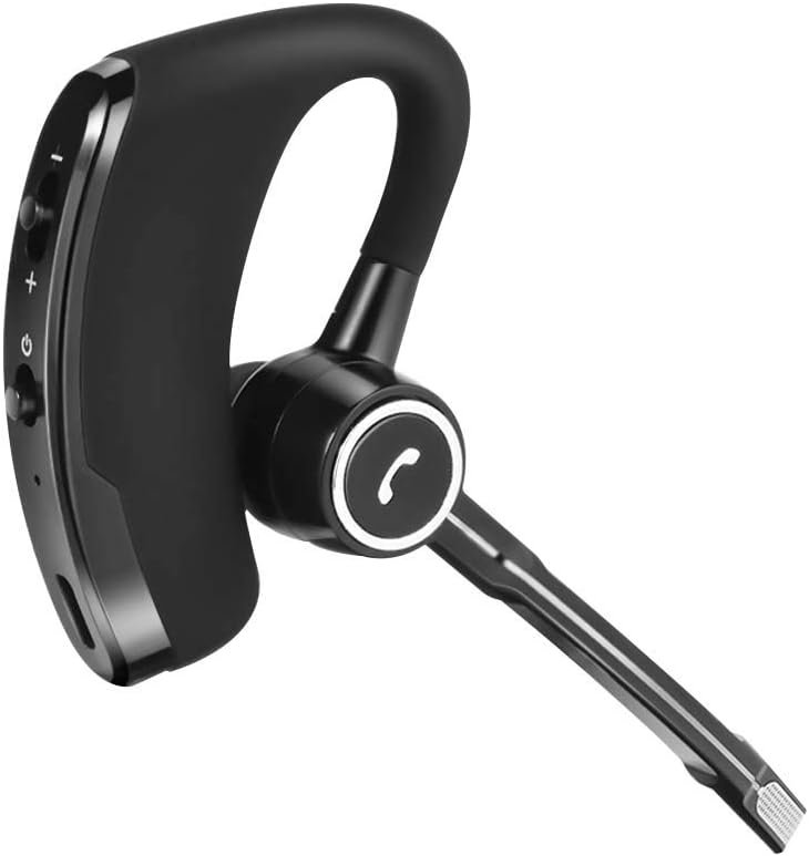 TWS Single Bluetooth 4.1 Headset with Rotatable Ear Hook, Business Wireless Earphone Headphone, Hands Free Call Earpiece, Long Standby, HiFi Deep Bass