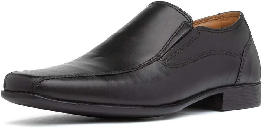 Thomas Crick Men’s ‘Moray’ Slip-on Shoes, Classic, Timeless and Durable Formal Shoes with a Smart and Sleek Upper, Crafted with Premium Quality Leather (Black/Tan) Thomas Crick Men’s ‘Moray’ Slip-on Shoes, Classic, Timeless and Durable Formal Shoes with a Smart and Sleek Upper, Crafted with Premium Quality Leather (Black/Tan)