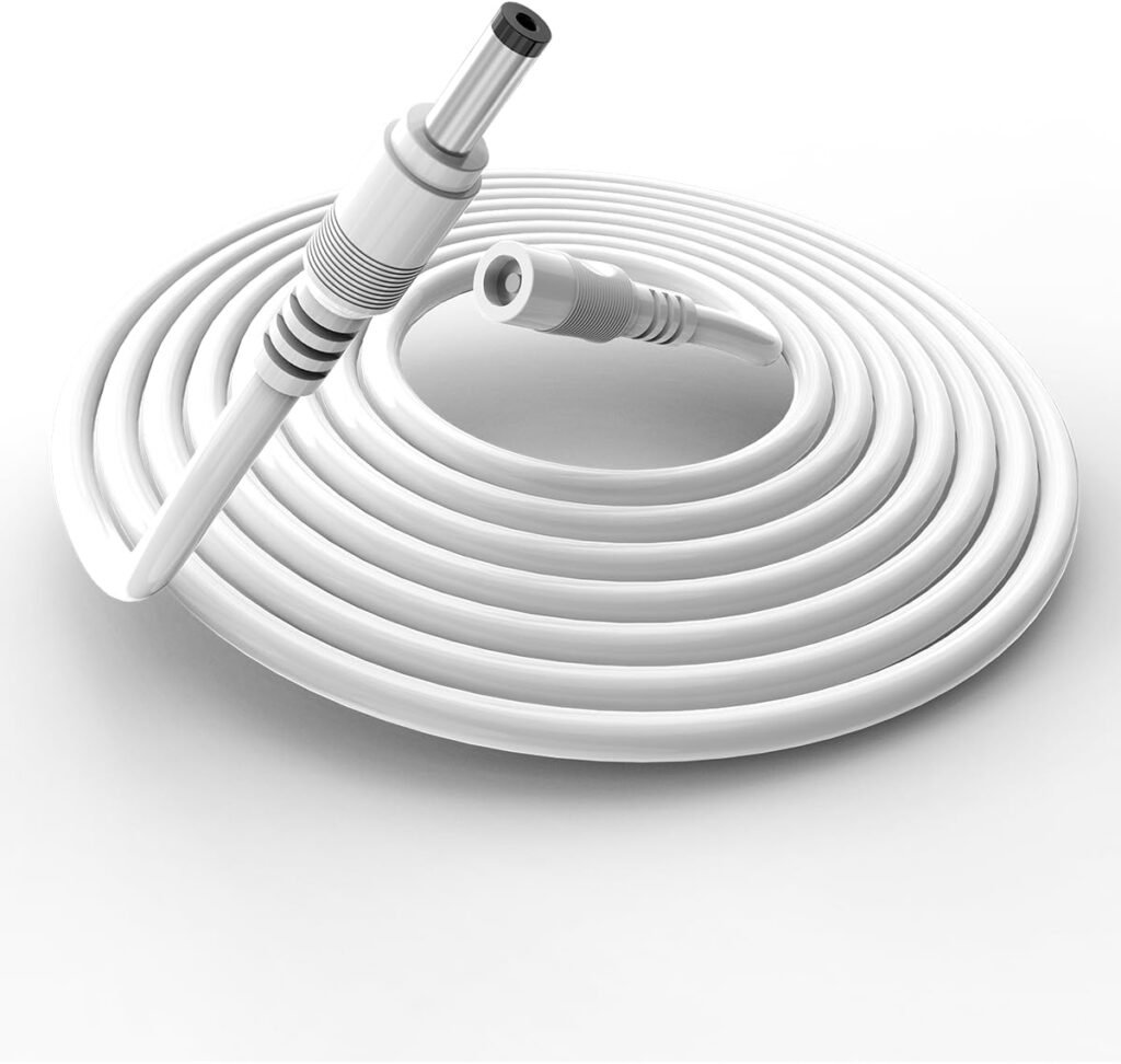 Tonton 15W 3M DC Extension Cable, Compatible with Amazon Echo Dot (3rd 4th Gen), Echo Show 5 (1st 2nd Gen), Echo Spot, Echo Dot 3rd with Clock, Fire TV Cube Etc., 20AWG Pure Copper Wire(White) Tonton 15W 3M DC Extension Cable, Compatible with Amazon Echo Dot (3rd 4th Gen), Echo Show 5 (1st 2nd Gen), Echo Spot, Echo Dot 3rd with Clock, Fire TV Cube Etc., 20AWG Pure Copper Wire(White)