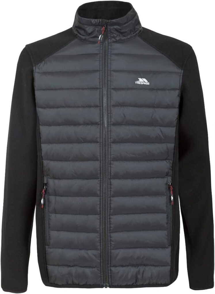Trespass Mens Padded Fleece Jacket Saunter
