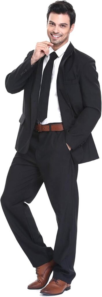 U LOOK UGLY TODAY Mens Party Suit Solid Color Jacket Costume Leisure Suit for Halloween Party with Tie & Pants U LOOK UGLY TODAY Mens Party Suit Solid Color Jacket Costume Leisure Suit for Halloween Party with Tie & Pants