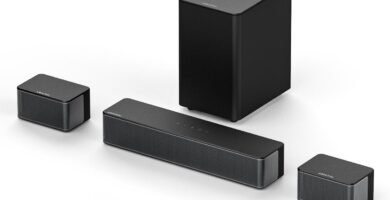 ULTIMEA 5.1 Surround Sound System, Sound Bar for TV, 3D Soundbar Home Theatre System with Adjustable Wireless Subwoofer and Rear Speakers, Bluetooth TV Virtual Surround Sound Speakers, Poseidon D50 ULTIMEA 5.1 Surround Sound System, Sound Bar for TV, 3D Soundbar Home Theatre System with Adjustable Wireless Subwoofer and Rear Speakers, Bluetooth TV Virtual Surround Sound Speakers, Poseidon D50