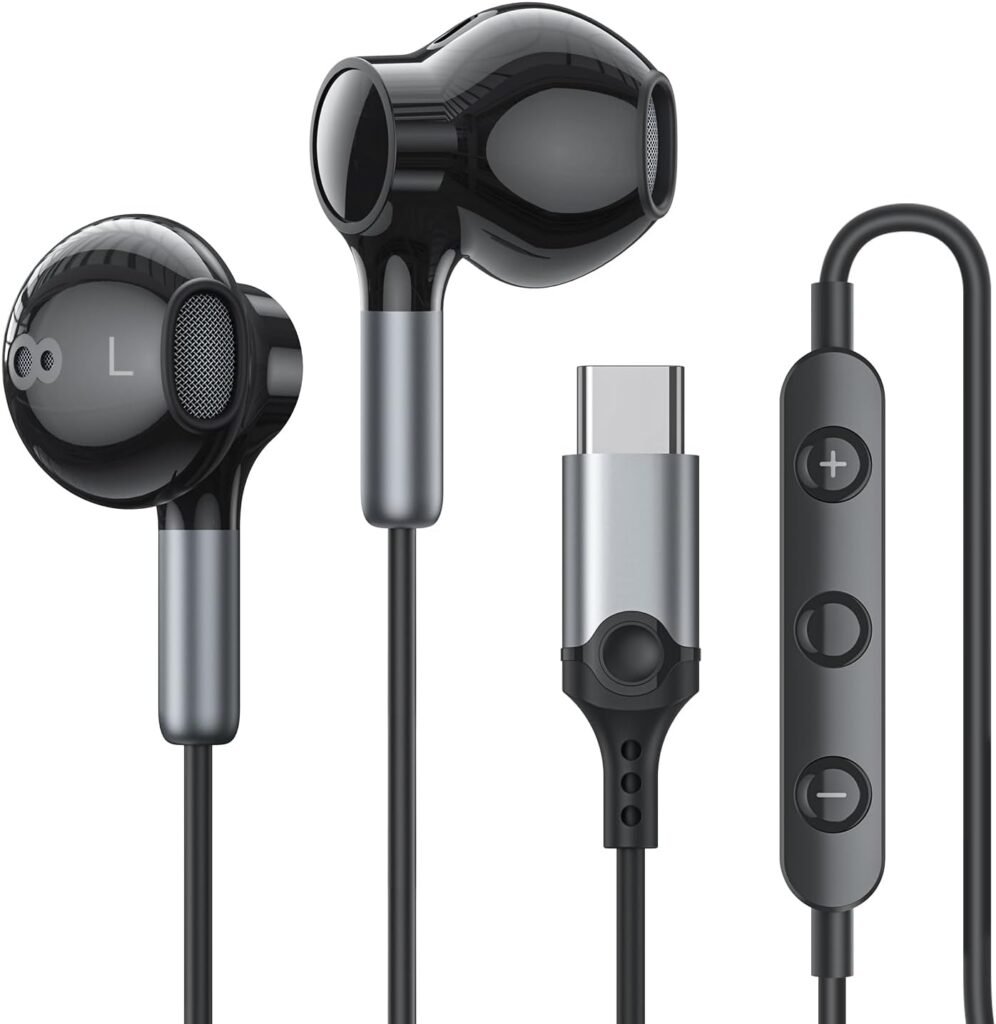 USB C Headphones for iPhone 16 15 USB C Earphones with Mic Volume Control Wired Headphones USB Type C Earphones for iPhone 16 15 Pro/16 15 Pro Max, iPad Pro/Air 5 4/MINI 6/iPad 10, Pixel 8 7, Samsung USB C Headphones for iPhone 16 15 USB C Earphones with Mic Volume Control Wired Headphones USB Type C Earphones for iPhone 16 15 Pro/16 15 Pro Max, iPad Pro/Air 5 4/MINI 6/iPad 10, Pixel 8 7, Samsung