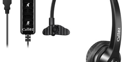 USB Headset with Microphone Noise Cancelling & Audio Controls, Wideband PC Headphone for Business UC Skype Lync Softphone Call Center Office Computer, Clearer Voice, Super Light, Ultra Comfort USB Headset with Microphone Noise Cancelling & Audio Controls, Wideband PC Headphone for Business UC Skype Lync Softphone Call Center Office Computer, Clearer Voice, Super Light, Ultra Comfort