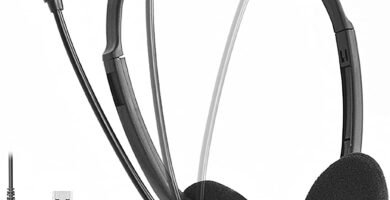USB Headset with Microphone for PC Laptop Office Headset with Mic Adjustable Noise Cancelling Headphones with In-Line Control & Mute Computer Headsets for Call Center Work Skype Chat Online Courses USB Headset with Microphone for PC Laptop Office Headset with Mic Adjustable Noise Cancelling Headphones with In-Line Control & Mute Computer Headsets for Call Center Work Skype Chat Online Courses