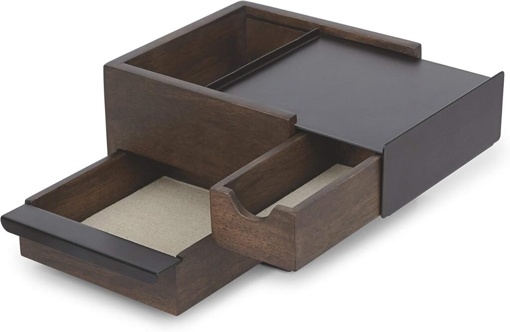 Umbra Mini Stowit Jewelery Box, Walnut/Black Umbra Mini Stowit Jewelery Box, Walnut/Black