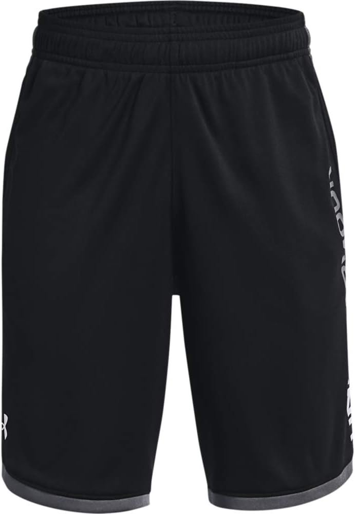 Under Armour Jungen UA Stunt 3. Shorts, komfortable Kurze Hose mit Anti-Odor Technologie, leichte Sporthose mit Netzstoff-Einsätzen