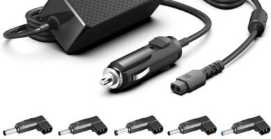 Universal Car Charger DC Adapter 12V/24V for HP Dell Toshiba Lenovo Acer Chromebook Asus Samsung Sony Notebook Laptop Power Supply 19V 19.5V 20V AOC MSI Monitor Power Lead JBL Bose LG Soundbar Speaker