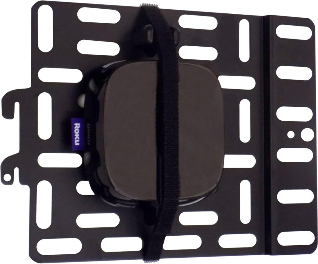 Universal Streaming Device Mount Holds Media Devices Up to 3lbs Securely Behind Flat Screen TVs – Compatible with Apple TV, Roku, Amazon Fire TV, TiVo Mini, and More – ECHO-SDMU Universal Streaming Device Mount Holds Media Devices Up to 3lbs Securely Behind Flat Screen TVs – Compatible with Apple TV, Roku, Amazon Fire TV, TiVo Mini, and More – ECHO-SDMU
