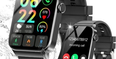 VKROBAG Smart Watch for Men Women Answer/Make Calls, 1.85″ HD Smart Watches with 110+ Sport Modes, Fitness Watch with Heart Rate Sleep Monitor, IP68 Waterproof Smartwatch for Android iOS, Black VKROBAG Smart Watch for Men Women Answer/Make Calls, 1.85″ HD Smart Watches with 110+ Sport Modes, Fitness Watch with Heart Rate Sleep Monitor, IP68 Waterproof Smartwatch for Android iOS, Black