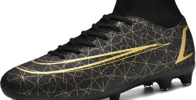 VTASQ Football Boots Men’s Breathable Turf High Top Spikes Soccer Shoes Outdoor Cleats Professional Athletics Sneakers Teens Wear-Resistence Soccer Shoes Unisex