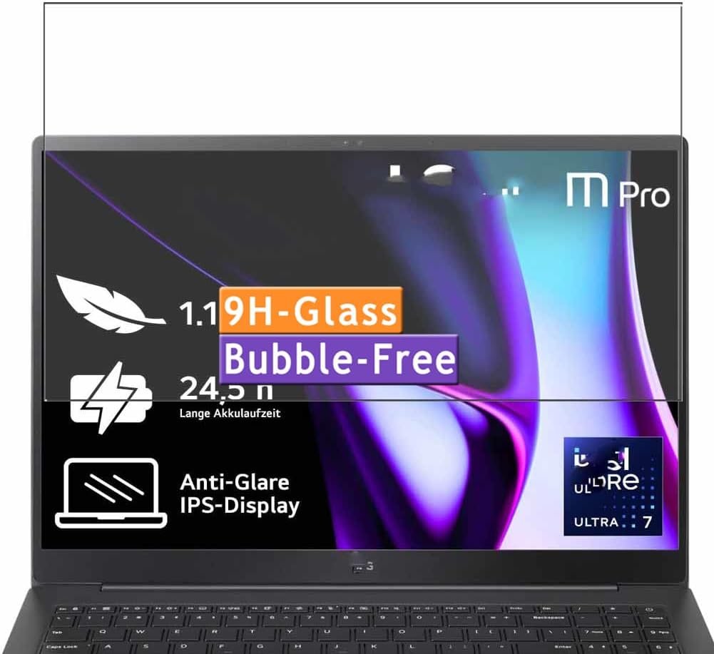 Vaxson Tempered Glass Screen Protector, compatible with LG gram Pro 16Z90SP 16″ Laptop Visible Area, 9H Film Protectors Guard