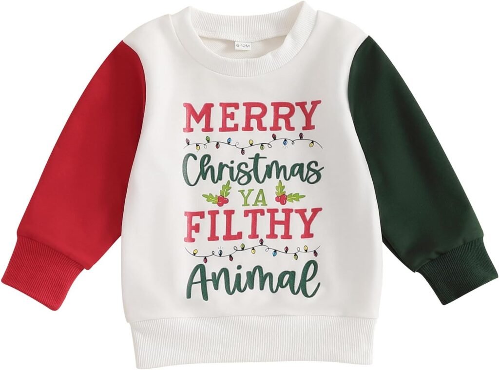 Vioyavo Toddler Girls Boys Christmas Clothes Sweatshirts Long Sleeve Crew Neck Letter Print Pullover Hoodie Autumn Jumper Tops Vioyavo Toddler Girls Boys Christmas Clothes Sweatshirts Long Sleeve Crew Neck Letter Print Pullover Hoodie Autumn Jumper Tops