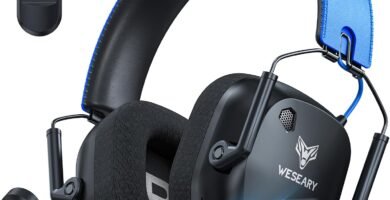 WESEARY 3D Wireless Gaming Headset for PC, PS4, PS5, Mac, Switch, Mobile | Bluetooth 5.4 & 2.4GHz Gaming Headphones with Crystal-Clear ENC Mic, 40mm Drivers, Ultra-Low Latency, Soft Earmuffs WESEARY 3D Wireless Gaming Headset for PC, PS4, PS5, Mac, Switch, Mobile | Bluetooth 5.4 & 2.4GHz Gaming Headphones with Crystal-Clear ENC Mic, 40mm Drivers, Ultra-Low Latency, Soft Earmuffs