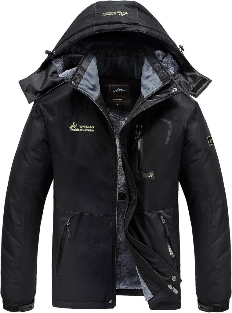 WILLONG Men’s Waterproof Fleece Ski Jacket Windproof Outdoor Warm Winter Coats WILLONG Men’s Waterproof Fleece Ski Jacket Windproof Outdoor Warm Winter Coats