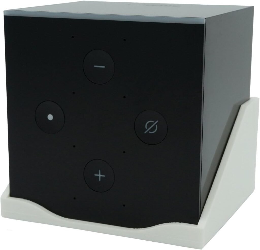 Wall Mount for Amazon Fire TV Cube Wall Mount Wall Mount for Alexa Hands Free Speaker Including Mounting Material, Stable Hold, White