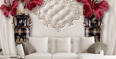 Wallpaper Bedroom Kids Boys 3D Wallpaper Mural Vase Jewelry Self-Adhesive Kids Teens Room 3D Poster Photo Wall Decoration Themed Room Playroom 78″ W X 59″ L