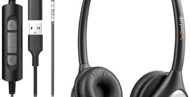 Wantek USB Headset With Microphone For Laptop, PC Headphones With Mic Noise Cancelling, Computer Headsets With In-Line Volume Control & Mute, Compatible with Ms teams, Zoom, Webex, Office, Home Wantek USB Headset With Microphone For Laptop, PC Headphones With Mic Noise Cancelling, Computer Headsets With In-Line Volume Control & Mute, Compatible with Ms teams, Zoom, Webex, Office, Home