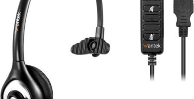 Wantek USB Headset with Microphone, PC Headphones with Mic Noise Cancelling Wired USB Laptop Headsets for Computer Microsoft Teams Zoom Skype Chat Office Call Center Business Wantek USB Headset with Microphone, PC Headphones with Mic Noise Cancelling Wired USB Laptop Headsets for Computer Microsoft Teams Zoom Skype Chat Office Call Center Business