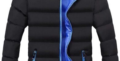 Winter Jackets For Men Softshell Jackets Leisure Sports Slim Fit Breadwear Thickened Coat Stand Collar Versatile Outerwear Coat Thick Windproof Quilted Puffer Jacket