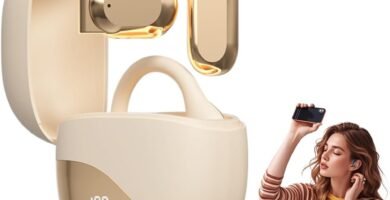 Wireless Bluetooth Translation Earbuds, 2025 New Ai Translating Ear Buds, 144 Languages Play Music Bluetooth Over-Ear Earbuds Treble Translation in Real Time for Travel Business Learning (Nude) Wireless Bluetooth Translation Earbuds, 2025 New Ai Translating Ear Buds, 144 Languages Play Music Bluetooth Over-Ear Earbuds Treble Translation in Real Time for Travel Business Learning (Nude)