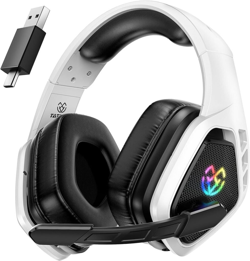 Wireless Gaming Headset for PC Ps5 Ps4, 2.4GHz USB & Type-C & Bluetooth Gaming Headphones with Mic, 40H Battery Comfortable Gaming Headsets for Switch Laptop Mobile Mac Wireless Gaming Headset for PC Ps5 Ps4, 2.4GHz USB & Type-C & Bluetooth Gaming Headphones with Mic, 40H Battery Comfortable Gaming Headsets for Switch Laptop Mobile Mac