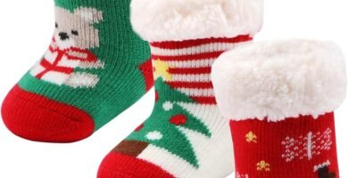 Wobon 3 Pairs Toddler Girl Boy Sherpa-lined Fuzzy Socks Anti Skid with Grips, Baby Girl Boy Christmas Socks Kids Slipper Socks Wobon 3 Pairs Toddler Girl Boy Sherpa-lined Fuzzy Socks Anti Skid with Grips, Baby Girl Boy Christmas Socks Kids Slipper Socks