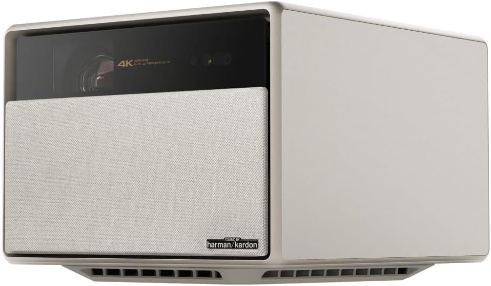 XGIMI HORIZON Ultra 4K Laser Dolby Vision Smart Home Theater Projector, ISA 3.0, 2300 ISO Lumens, Android TV 11.0, 2 * 12w Harman Kardon Speakers, Optical Zoom with WiFi and Bluetooth