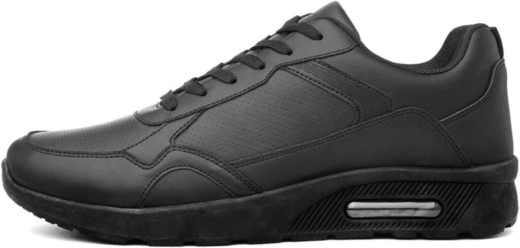 XL Stinear Mens Black Lace Up Trainer