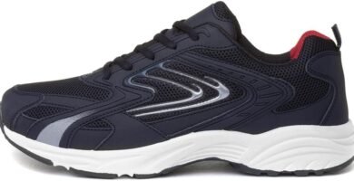 XL Weaver Mens Lace Up Navy Trainer