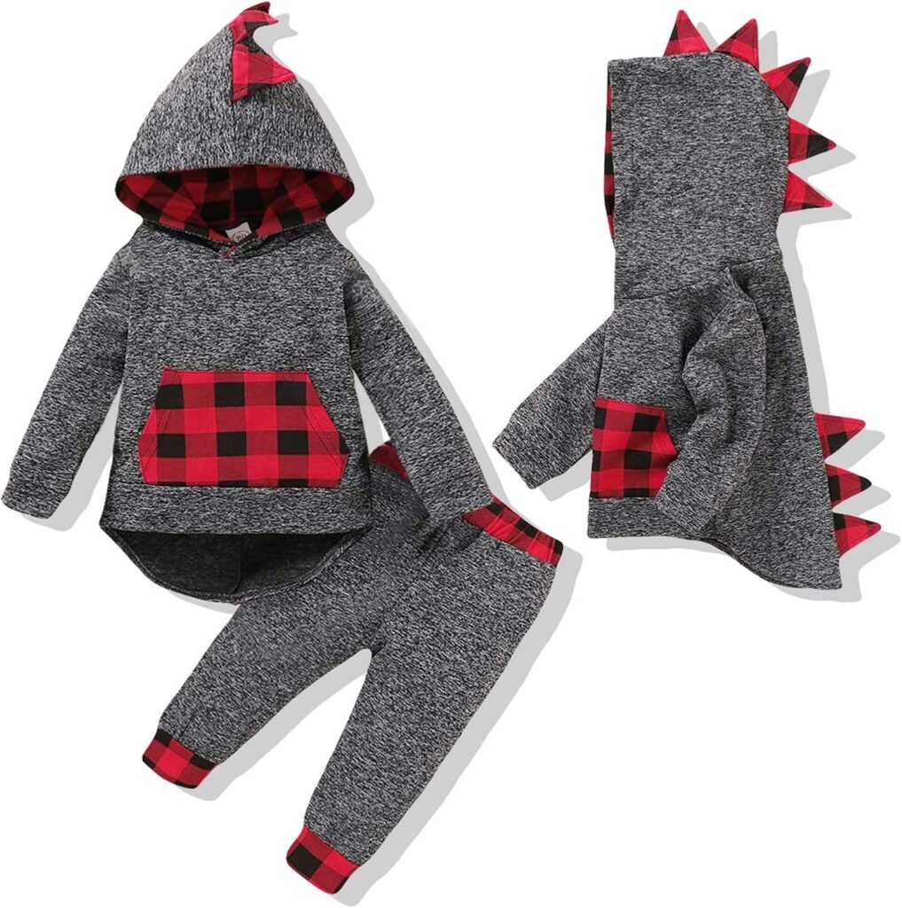 Xumplo Baby Boy Dinosaur Clothes Toddler Long Sleeve Hoodie Outfits Infant Top and Pants Set 0-4 Years Xumplo Baby Boy Dinosaur Clothes Toddler Long Sleeve Hoodie Outfits Infant Top and Pants Set 0-4 Years