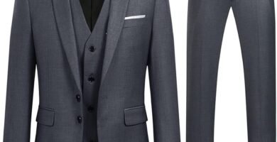 YOUTHUP Mens Slim Fit 3 Piece Suit 2 Button Business Wedding Suits Tuxedo Blazer Waistcoat Trousers YOUTHUP Mens Slim Fit 3 Piece Suit 2 Button Business Wedding Suits Tuxedo Blazer Waistcoat Trousers