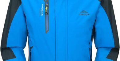 YSENTO Mens Lightweight Waterproof Jacket Windproof Outdoor Camping Hiking Mountain Coat with Hood