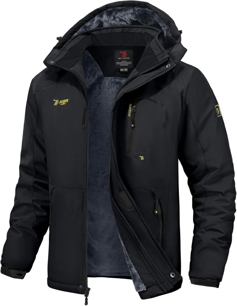 YSENTO Mens Waterproof Ski Winter Jacket Outdoor Warm Windproof Fleece Coats with Hood YSENTO Mens Waterproof Ski Winter Jacket Outdoor Warm Windproof Fleece Coats with Hood