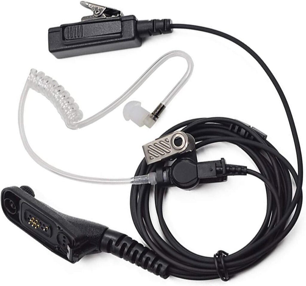 Yolispa Air Tube PTT Earpiece Headset with Microphone, Covert Acoustic Tube Security Bodyguard Earpiece Headset, for Motorola Two Way Radio Walkie Talkie DP4400 DP4401 DP4600 DP4800 DP4801 Yolispa Air Tube PTT Earpiece Headset with Microphone, Covert Acoustic Tube Security Bodyguard Earpiece Headset, for Motorola Two Way Radio Walkie Talkie DP4400 DP4401 DP4600 DP4800 DP4801